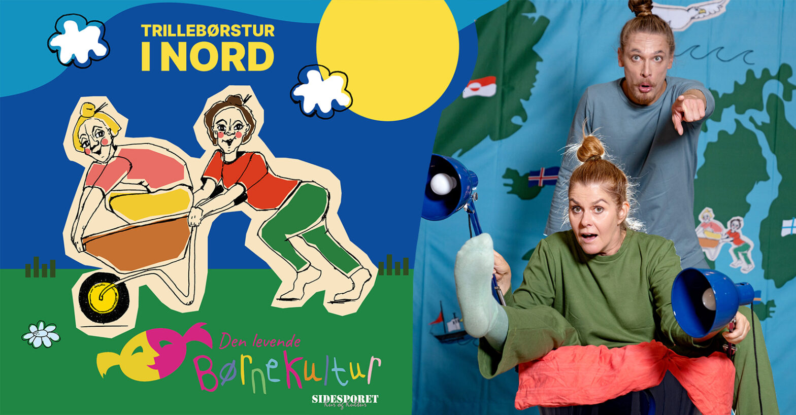 “Trillebørstur i Nord” – en musikalsk og fantasifuld børneforestilling af Sidesporet – Den levende Børnekultur. Kommer til Orø den 25. november 2025 kl. 13.00 i Orø Kultur- og Forsamlingshus. Gratis entré – alle er velkomne!